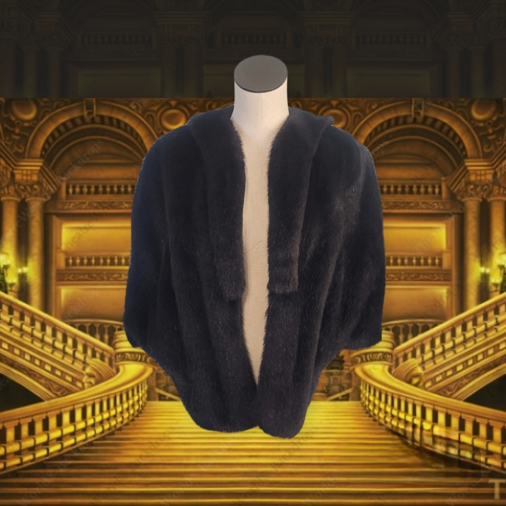 Vintage Faux Fur Cape